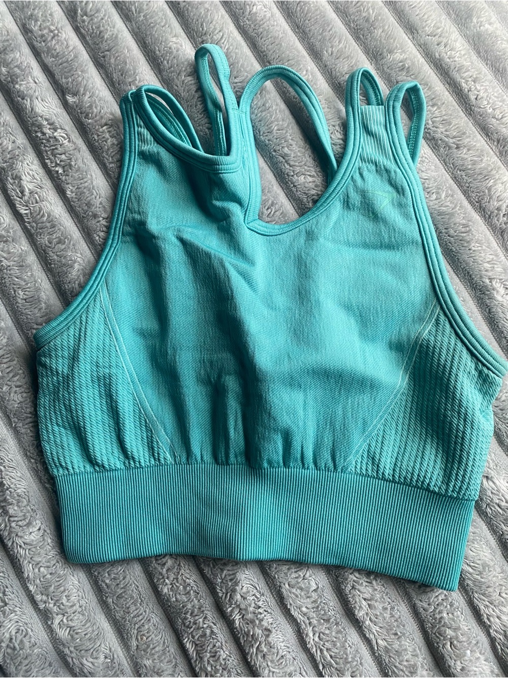 Women’s Seamless Ribbed Sports Bralette - Teal